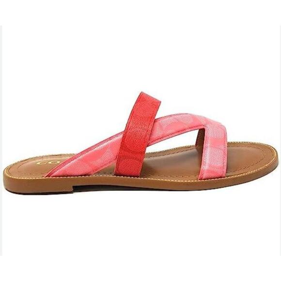 COACH SLIP ON SANDALS PINK HARLAN SIZES 9, 10, & 11 - Picture 5 of 6
